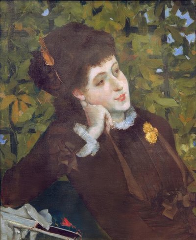 Porträt einer Frau (Berthe Morisot) von Norbert Goeneutte